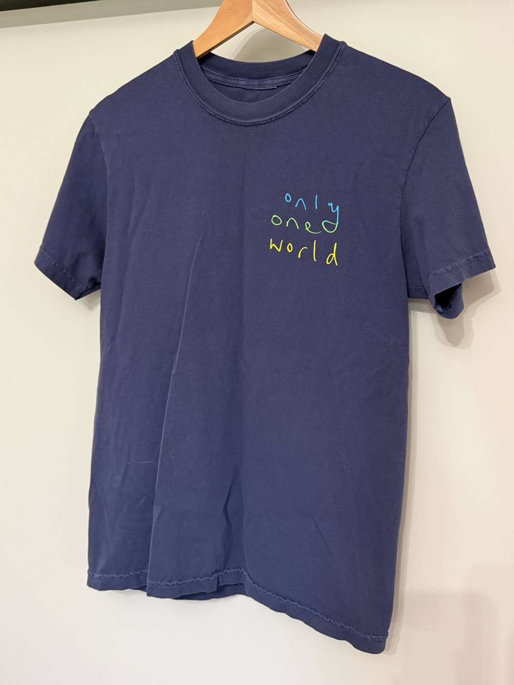 Coldplay Blue 'Only One World' Graphic Tee